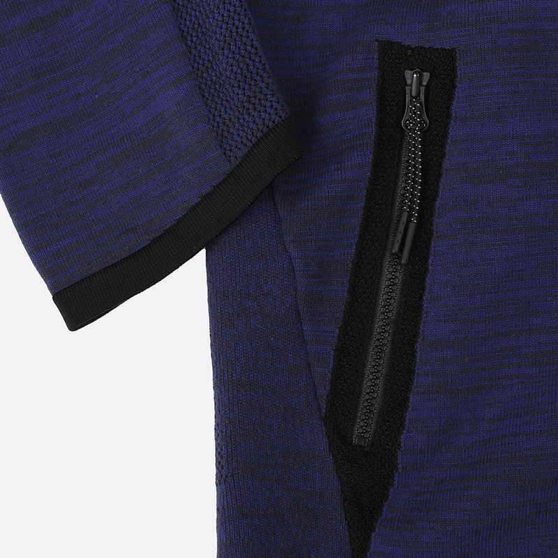 мужская синяя толстовка Nike Tech Knit Windrunner 728685-451 - цена, описание, фото 2